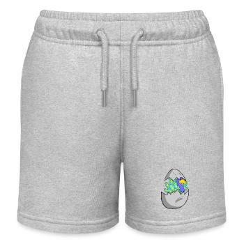 Bébé Paon - Short de jogging enfant bio Stanley/Stella - gris chiné - Devant