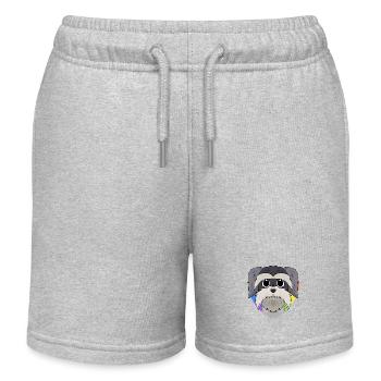 Schnauzer Hunde LGBT - Kinder Organic Joggingshorts Mini Bolter von Stanley/Stella - Grau meliert - Vorne