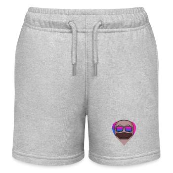 Bisexual Platypus Gift - Kids Organic Sweat Shorts by Stanley/Stella - heather grey - Front