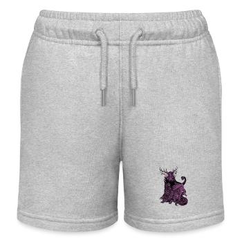 Déesse viking des morts Hel - Short de jogging enfant bio Stanley/Stella - gris chiné - Devant