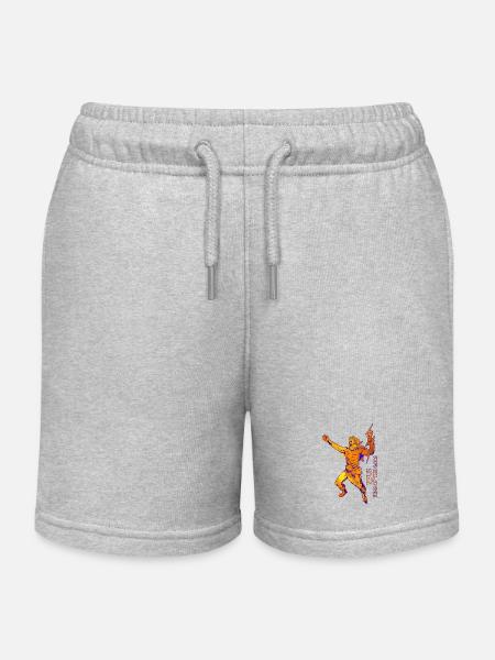 Roi des Dieux - Zeus - Short de jogging enfant bio Stanley/Stella - gris chiné