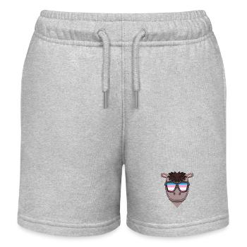 Transgender Transsexuell Pferd Geschenk - Kinder Organic Joggingshorts Mini Bolter von Stanley/Stella - Grau meliert - Vorne