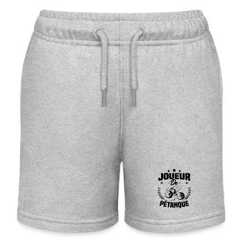 Joueur De Pétanque, Humour Cadeau Pétanque - Short de jogging enfant bio Stanley/Stella - gris chiné - Devant