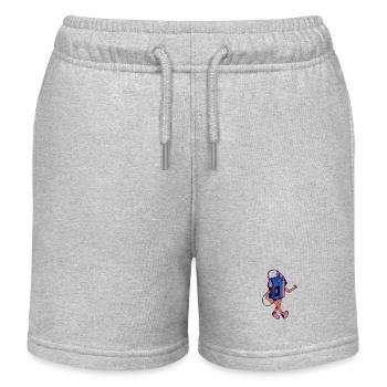 Retro Kassettenspieler - Kinder Organic Joggingshorts Mini Bolter von Stanley/Stella - Grau meliert - Vorne