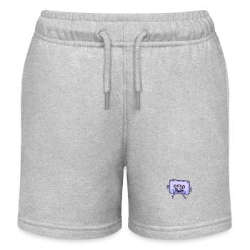 Never forget - Retro Kawaii Cassette - Kids Organic Sweat Shorts by Stanley/Stella - heather grey - Front