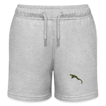 Frosch springt - Frösche - Kinder Organic Joggingshorts Mini Bolter von Stanley/Stella - Grau meliert - Vorne