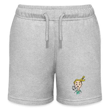 Comic Liebe - Funny Junge - Kinder Organic Joggingshorts Mini Bolter von Stanley/Stella - Grau meliert - Vorne