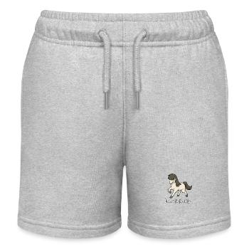 Horse lovers - Icelandic Daddy - Kids Organic Sweat Shorts by Stanley/Stella - heather grey - Front