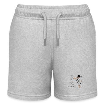Ich bin 10 - Jungen Karate - Kinder Organic Joggingshorts Mini Bolter von Stanley/Stella - Grau meliert - Vorne