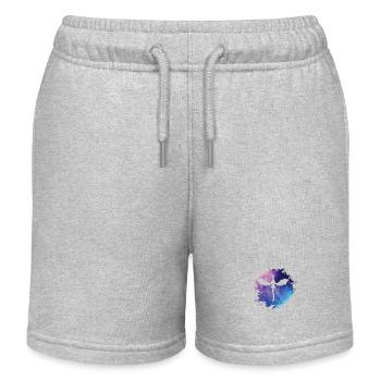 Drachen Fleck Tierkreiszeichen - Kinder Organic Joggingshorts Mini Bolter von Stanley/Stella - Grau meliert - Vorne