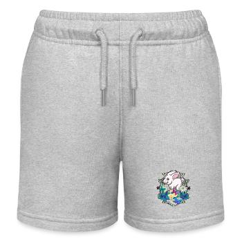 Frühlingsanfang Kaninchen Ostern Hase Kind - Kinder Organic Joggingshorts Mini Bolter von Stanley/Stella - Grau meliert - Vorne