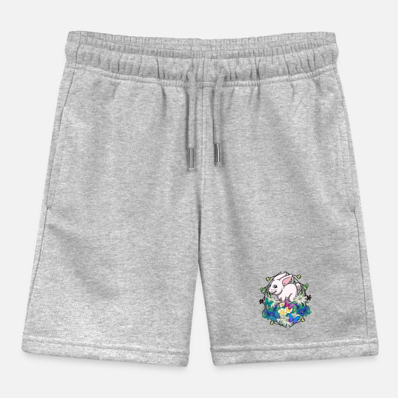 Early Spring Rabbit Easter Rabbit Child Kids Organic Sweat Shorts by Stanley/Stella