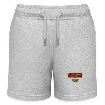 J’ai atteint le niveau 45 rpg jeu en ligne - Short de jogging enfant bio Stanley/Stella - gris chiné - Devant