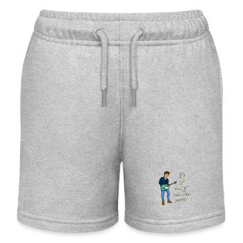 I'm 8 - Young Guitarist - Kids Organic Sweat Shorts by Stanley/Stella - heather grey - Front