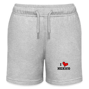 ich liebe Mexiko - Kinder Organic Joggingshorts Mini Bolter von Stanley/Stella - Grau meliert - Vorne