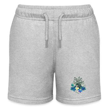 Season Spring Garden Nature Nursery Flora - Kids Organic Sweat Shorts by Stanley/Stella - heather grey - Front