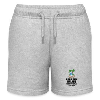 Urlaub - Kinder Organic Joggingshorts Mini Bolter von Stanley/Stella - Grau meliert - Vorne
