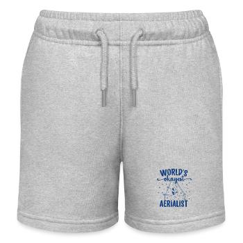 World's okayest Aerialist - Aerial Silk - Kinder Organic Joggingshorts Mini Bolter von Stanley/Stella - Grau meliert - Vorne