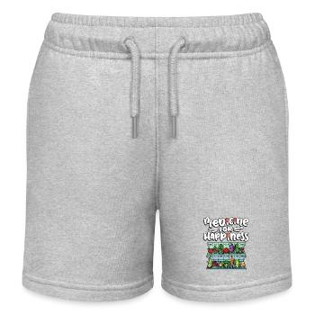 Medizin Zum Glücklichsein Tägliche Dosis Gemüse - Kinder Organic Joggingshorts Mini Bolter von Stanley/Stella - Grau meliert - Vorne