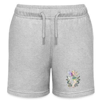 Nature Fantasy Fairy Fairy Fable Fairy Tale Figure Stars - Kids Organic Sweat Shorts by Stanley/Stella - heather grey - Front