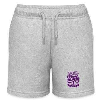 Möchtet ihr meine Paten sein? (die Patenfrage) - Kinder Organic Joggingshorts Mini Bolter von Stanley/Stella - Grau meliert - Vorne