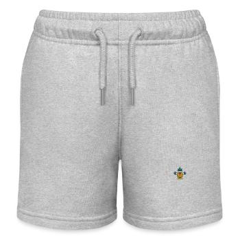Kawaii süße Ananas mit Hanteln Workout Fitness - Kinder Organic Joggingshorts Mini Bolter von Stanley/Stella - Grau meliert - Vorne
