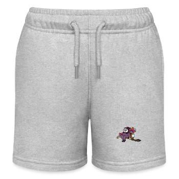 Reitet auf dem Besen - Befana - Kinder Organic Joggingshorts Mini Bolter von Stanley/Stella - Grau meliert - Vorne