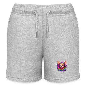 Regenbogenfahne Chihuahua Pride Hund bunte Liebe - Kinder Organic Joggingshorts Mini Bolter von Stanley/Stella - Grau meliert - Vorne