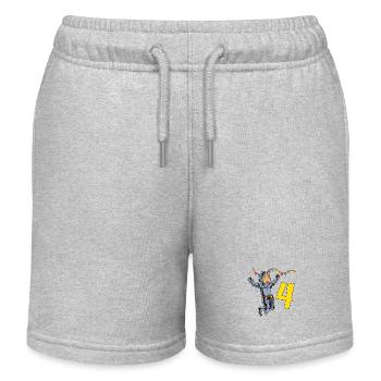 With Ritter - Jungs Geburtstag 4 Jahre - Kids Organic Sweat Shorts by Stanley/Stella - heather grey - Front
