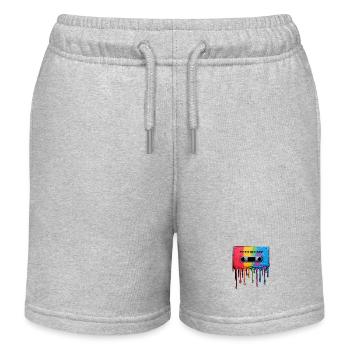 Gouttes de cassette - Short de jogging enfant bio Stanley/Stella - gris chiné - Devant