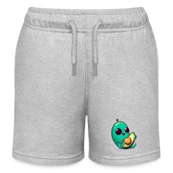 Sweet Alien Avocado: Guitariste guitare - Short de jogging enfant bio Stanley/Stella - gris chiné - Devant
