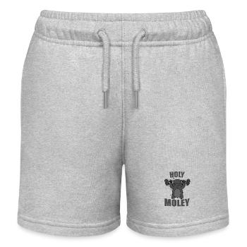Monticule de terre animal de Holy Moley - Short de jogging enfant bio Stanley/Stella - gris chiné - Devant