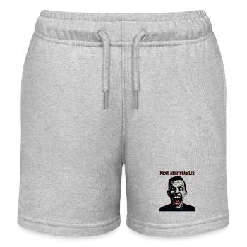 Verrückt aussehender Mann, stolzer Nightcrawler - Kinder Organic Joggingshorts Mini Bolter von Stanley/Stella - Grau meliert - Vorne
