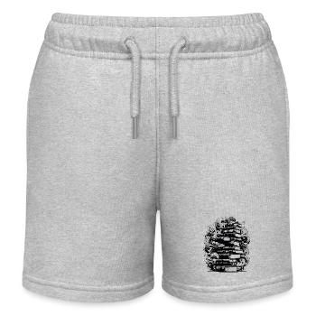 Buch Lesen Literatur Autor - Kinder Organic Joggingshorts Mini Bolter von Stanley/Stella - Grau meliert - Vorne