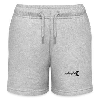 Battement de cœur du joueur - Short de jogging enfant bio Stanley/Stella - gris chiné - Devant