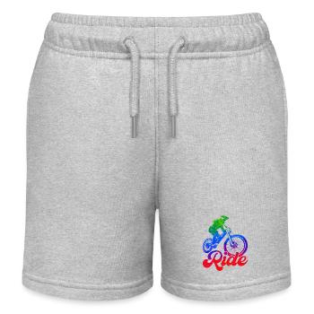 Fahrrad Fahrrad Fahrrad Lifestyle Gesunder Verkehr - Kinder Organic Joggingshorts Mini Bolter von Stanley/Stella - Grau meliert - Vorne