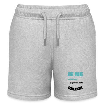Männer, Frauen, Humorvoll, Humorvolles T-Shirt-Geschenk - Kinder Organic Joggingshorts Mini Bolter von Stanley/Stella - Grau meliert - Vorne