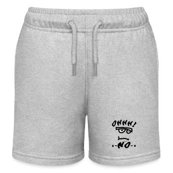 Oh non - Short de jogging enfant bio Stanley/Stella - gris chiné - Devant