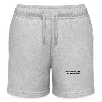 Wandern - Find adventure, step by step, - Kinder Organic Joggingshorts Mini Bolter von Stanley/Stella - Grau meliert - Vorne