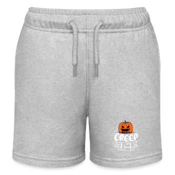 Creep it Real - Kinder Organic Joggingshorts Mini Bolter von Stanley/Stella - Grau meliert - Vorne