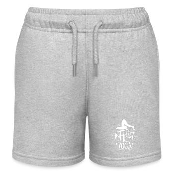 Aber zuerst Yoga - Kinder Organic Joggingshorts Mini Bolter von Stanley/Stella - Grau meliert - Vorne