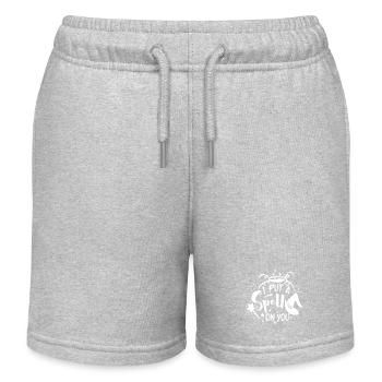 Ich habe dich verzaubert - Kinder Organic Joggingshorts Mini Bolter von Stanley/Stella - Grau meliert - Vorne