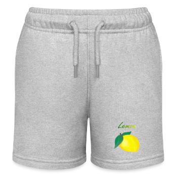 Lemon - Kids Organic Sweat Shorts by Stanley/Stella - heather grey - Front