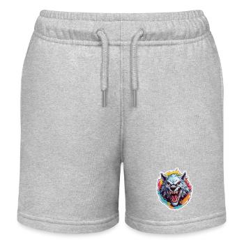 Werwolf / Vollmond / Wesen / Verwandlung / Fluch - Kinder Organic Joggingshorts Mini Bolter von Stanley/Stella - Grau meliert - Vorne