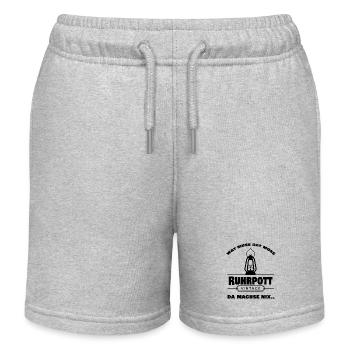 vorlage wat muss dat muss - Kinder Organic Joggingshorts Mini Bolter von Stanley/Stella - Grau meliert - Vorne
