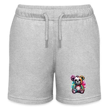 Teddybär / Kuscheltier / Stofftier / Geschenkidee - Kinder Organic Joggingshorts Mini Bolter von Stanley/Stella - Grau meliert - Vorne