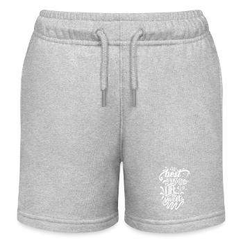 Die besten Dinge im Leben sind süß - Kinder Organic Joggingshorts Mini Bolter von Stanley/Stella - Grau meliert - Vorne