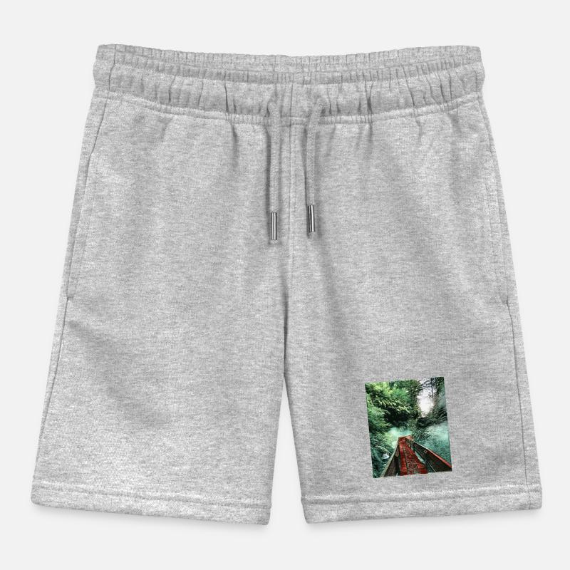 Termas Geométricas, Chile Kids Organic Sweat Shorts by Stanley/Stella