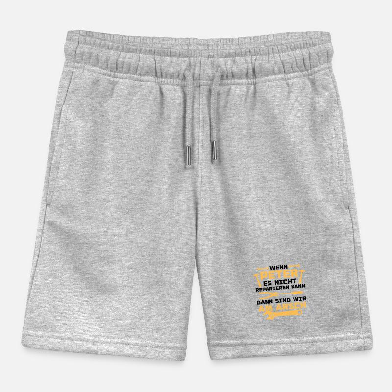 If Peter can't fix it Kids Organic Sweat Shorts by Stanley/Stella