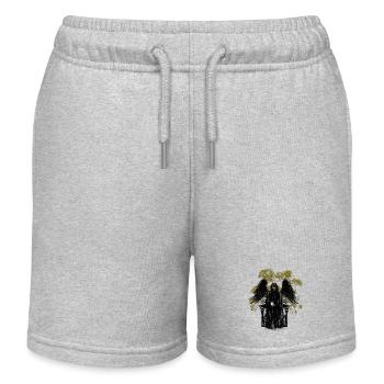 Tod Monster Horror Satan Dämon Tod Halloween - Kinder Organic Joggingshorts Mini Bolter von Stanley/Stella - Grau meliert - Vorne